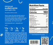 EUDAIMONIA | sweet english toffee | 7 Protein Bars